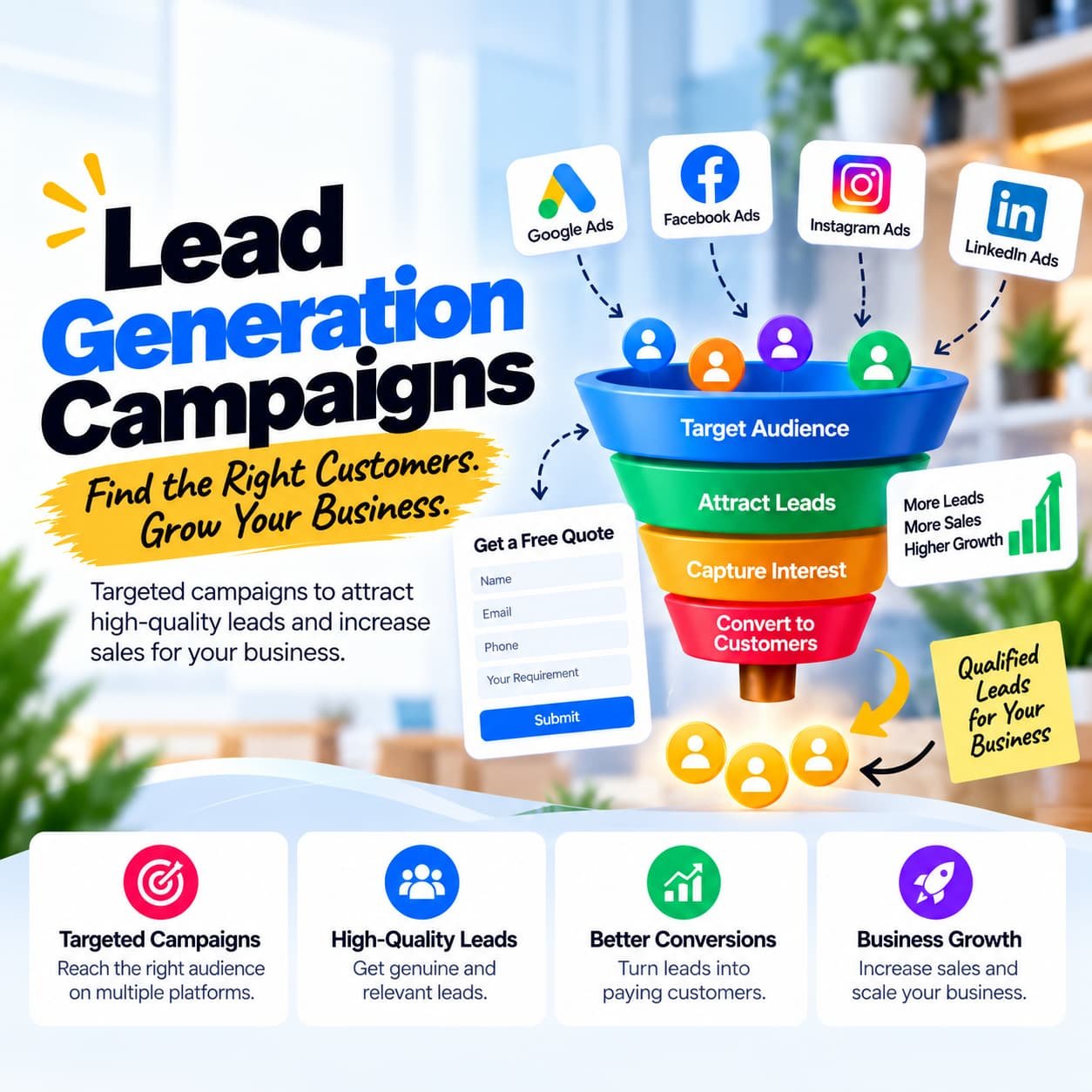 Lead Generation Campaign Services by Shriharsh for Targeted Advertising, Quality Leads, and Business Growth